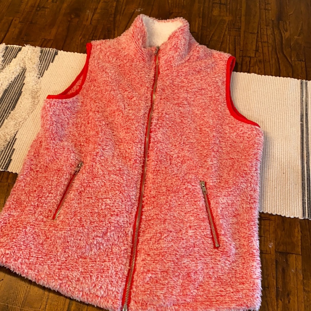 NWOT Pink Sherpa Vest